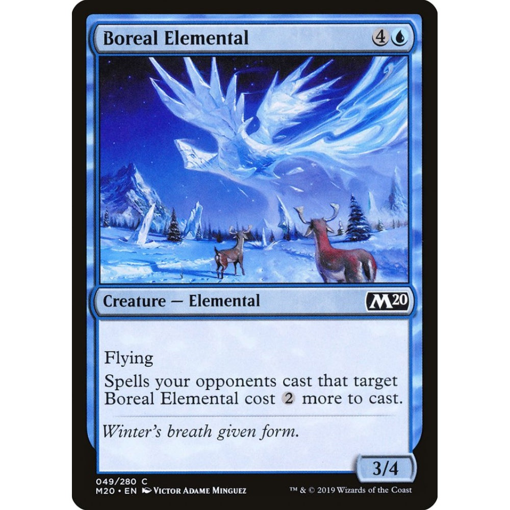 Boreal Elemental common 49 Magic the Gathering Core Set 2020