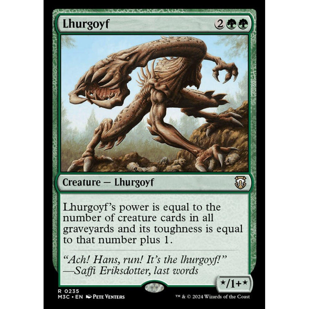 Lhurgoyf, 235, rare, Magic: The Gathering, Modern Horizons 3