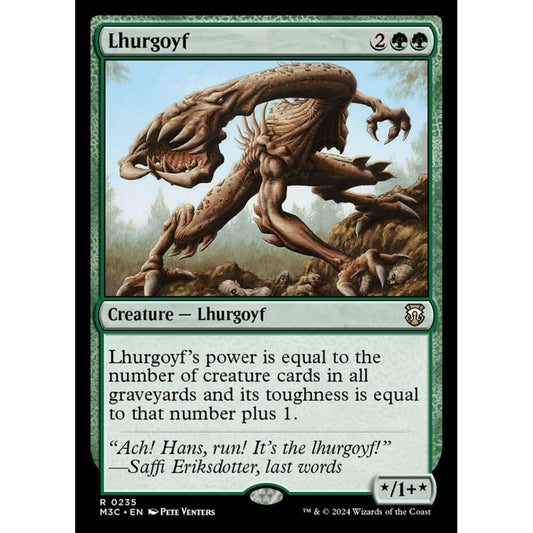 Lhurgoyf, 235, rare, Magic: The Gathering, Modern Horizons 3