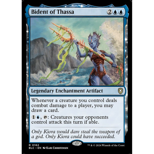 Bident of Thassa, 162, rare, Magic: The Gathering, Bloomburrow