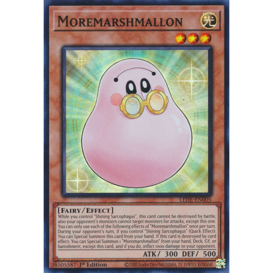 Moremarshmallon LEDE-EN005 Super Super Rare Yu-Gi-Oh Legacy of Destruction in Art