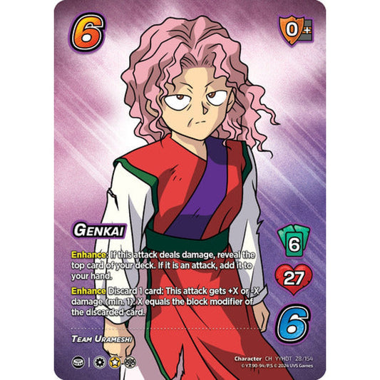 Genkai, 28/154, CH, UniVersus, Yu Yu Hakusho: Dark Tournament