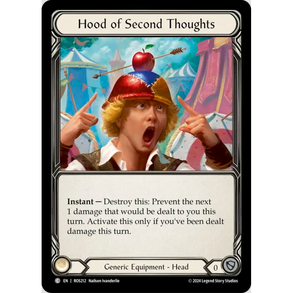 Hood of Second Thoughts, ROS212, Common, Flesh and Blood, Rosetta