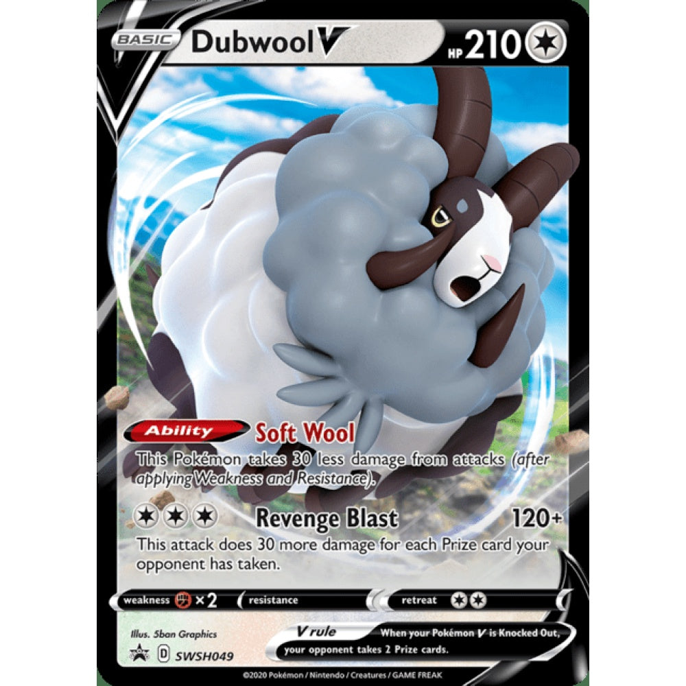 Dubwool V Black Star Promo SWSH049 Pokemon Card Game Sword & Shield Promos