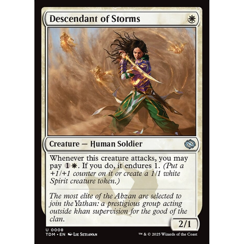 Descendant of Storms uncommon 8 Magic the Gathering Tarkir: Dragonstorm