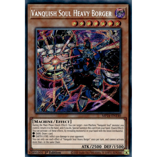 Vanquish Soul Heavy Borger MP24-EN140 Prismatic Prismatic Secret Rare Yu-Gi-Oh 25th Anniversary Tin: Dueling Mirrors in Art