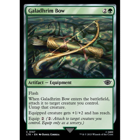 Galadhrim Bow, common, 167, Magic the Gathering, The Lord of the Rings: Tales of Middle-earth