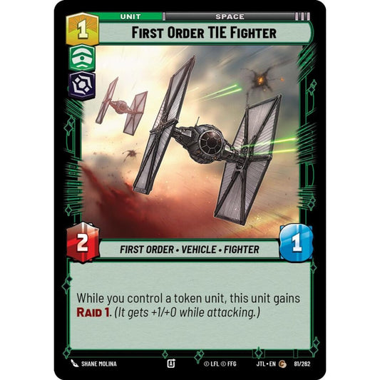 First Order TIE Fighter, C, JTL 081), Star Wars Unlimited