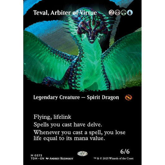 Teval, Arbiter of Virtue mythic 373 Magic the Gathering Tarkir: Dragonstorm