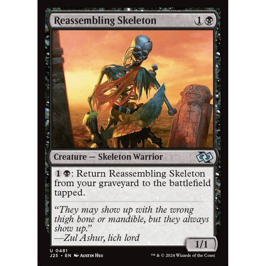 Reassembling Skeleton, 481, uncommon, Magic: The Gathering, Foundations Jumpstart