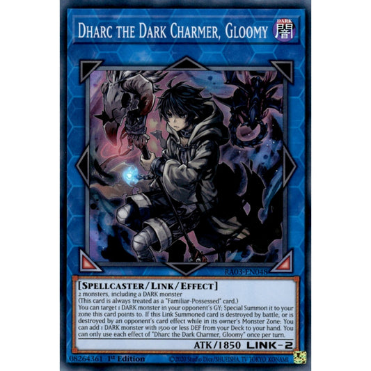 Dharc the Dark Charmer, Gloomy RA03-EN048 Super Super Rare Yu-Gi-Oh Quarter Century Bonanza in Art