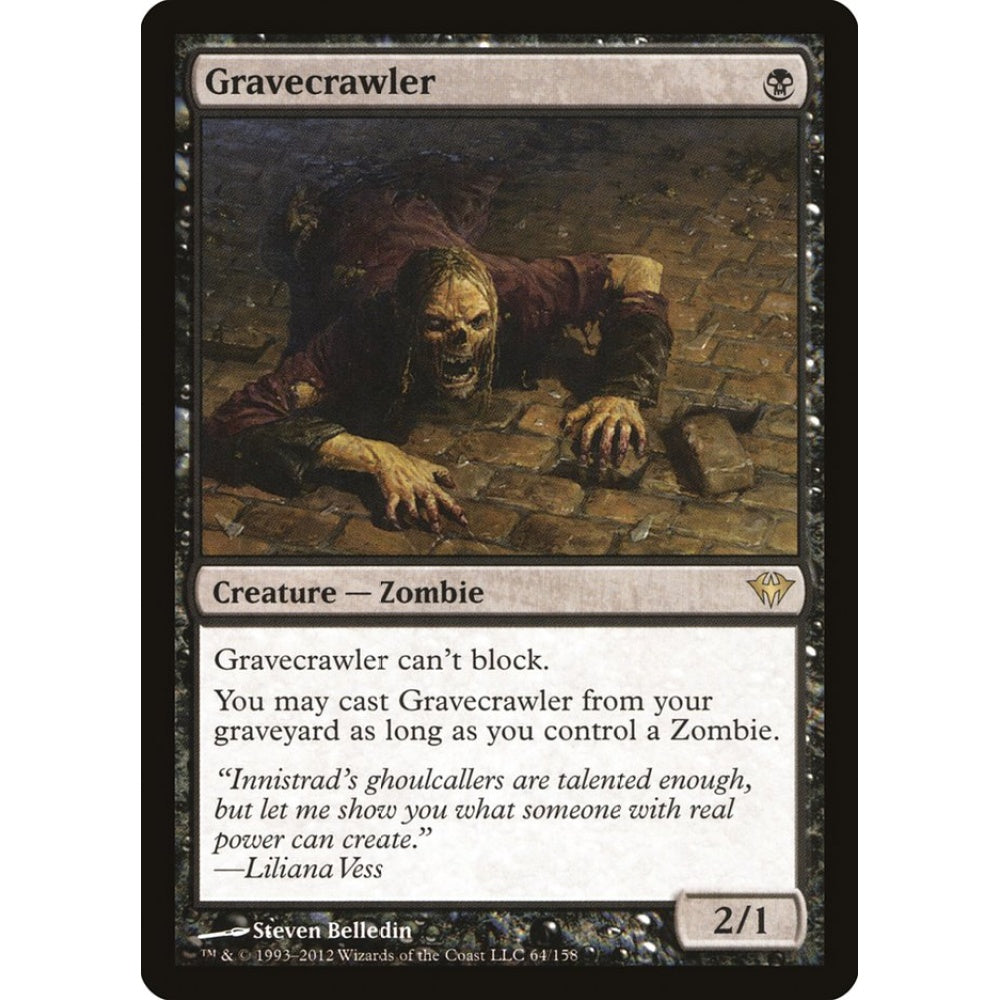 Gravecrawler rare 64 Magic the Gathering Dark Ascension