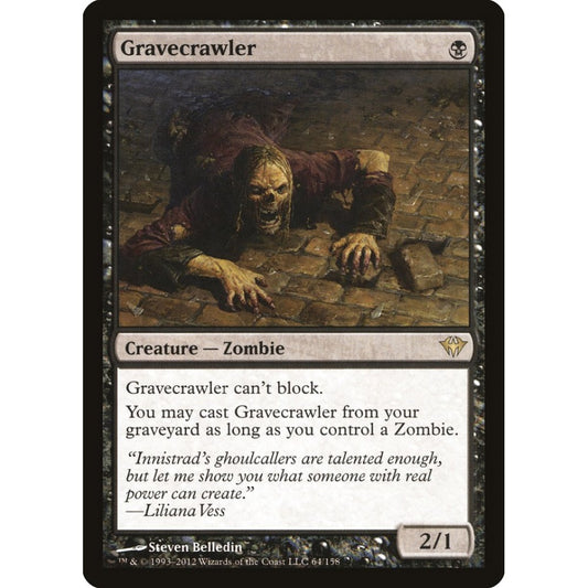 Gravecrawler rare 64 Magic the Gathering Dark Ascension