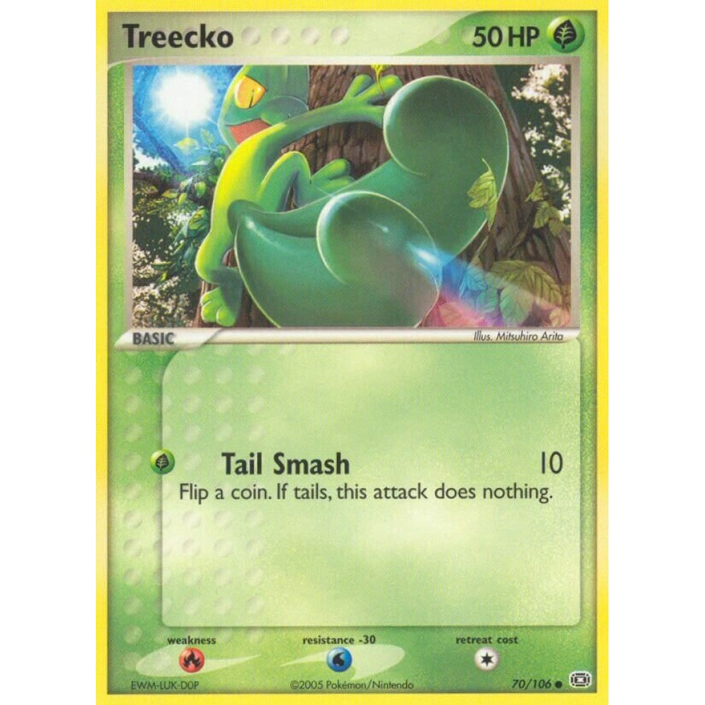 Treecko Common 70/106 Pokemon Card Game EX Emerald