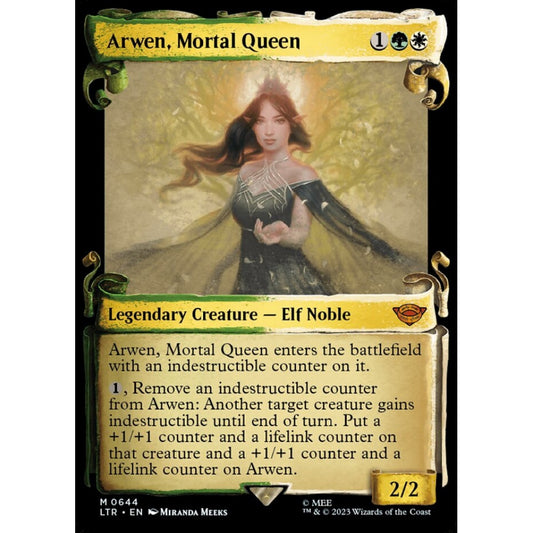 Arwen, Mortal Queen, mythic, 644, Magic the Gathering, The Lord of the Rings: Tales of Middle-earth