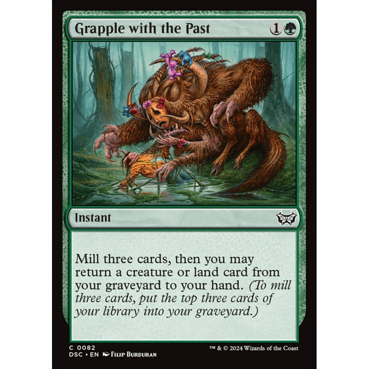Grapple with the Past, 82, common, Magic: The Gathering, Duskmourn: House of Horror