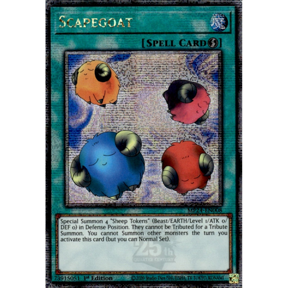 Scapegoat, MP24-EN008, Quarter Century Secret Rare, Yu-Gi-Oh!, 25th Anniversary Tin: Dueling Mirrors