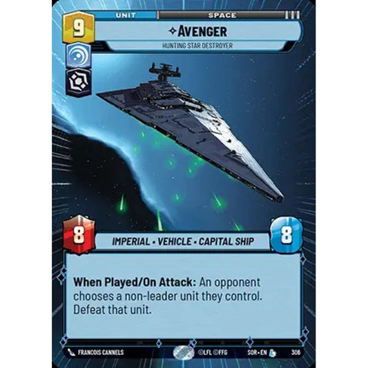 Avenger, 306, L, Star Wars Unlimited, Sparks Of Rebellion