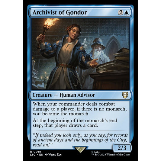 Archivist of Gondor, rare, 18, Magic the Gathering, Tales of Middle-earth Commander