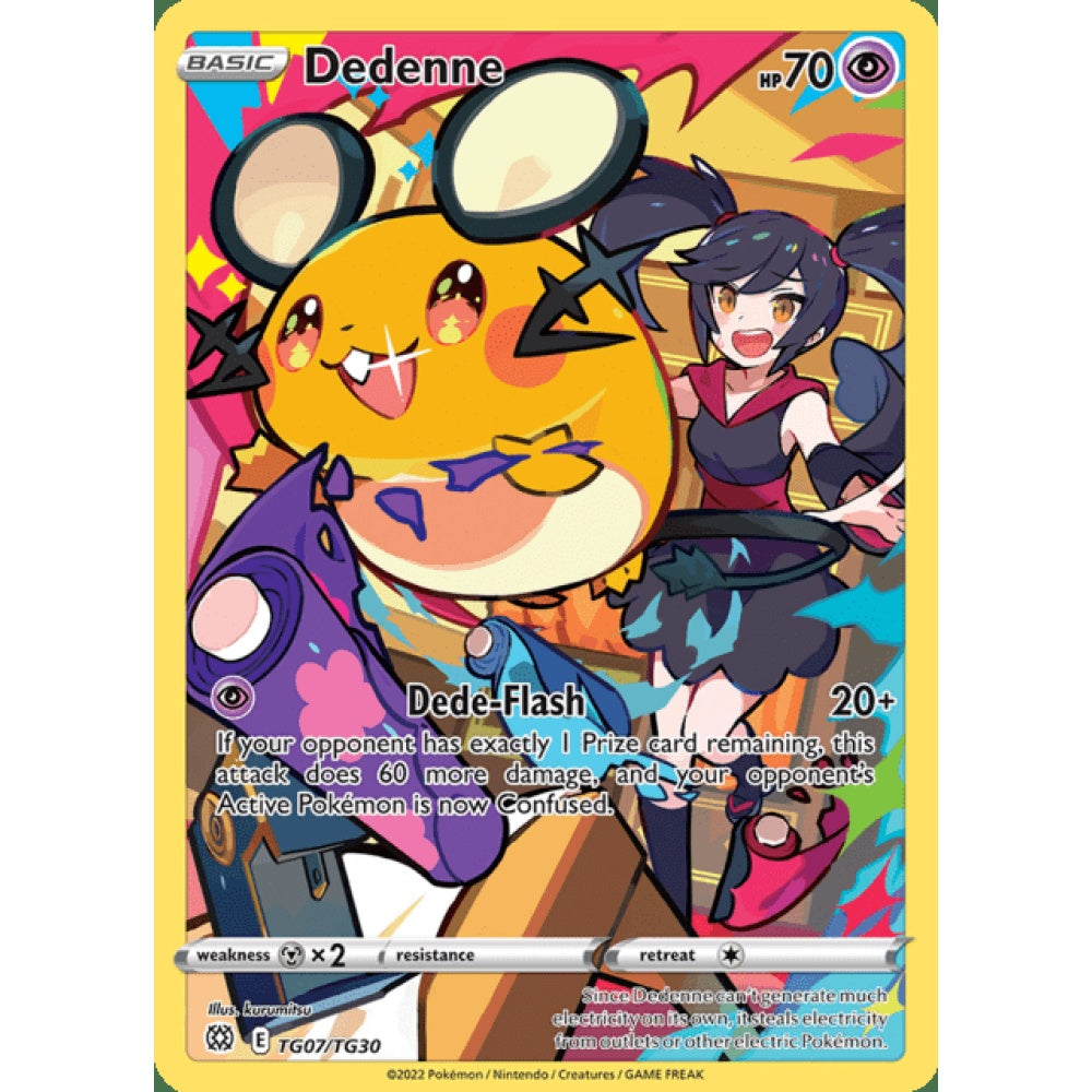 Dedenne Illustration Rare TG7/TG30 Pokemon Card Game Brilliant Stars