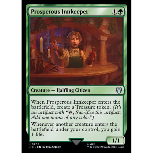 Prosperous Innkeeper, uncommon, 256, Magic the Gathering, Tales of Middle-earth Commander