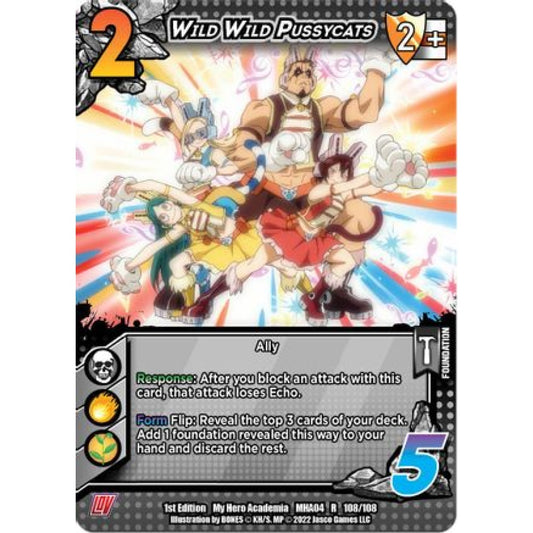 Wild Wild Pussycats, 108/108, R, UniVersus, MHA04 League of Villains