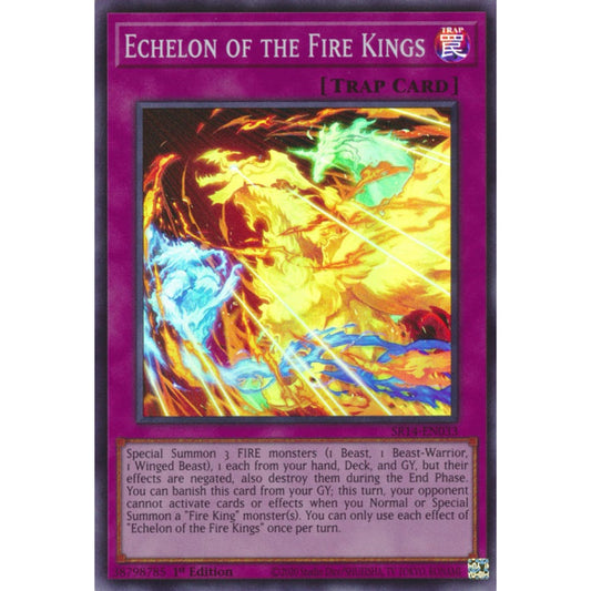 Echelon of the Fire Kings SR14-EN033 Super Super Rare Yu-Gi-Oh Structure Deck: Fire Kings in Art