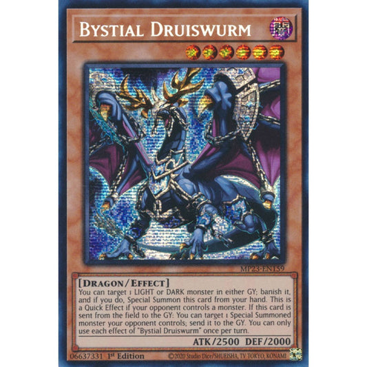 Bystial Druiswurm MP25-EN044 Starlight Starlight Rare Yu-Gi-Oh 2025 Mega-Pack Tin in Art