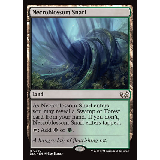 Necroblossom Snarl, 290, rare, Magic: The Gathering, Duskmourn: House of Horror