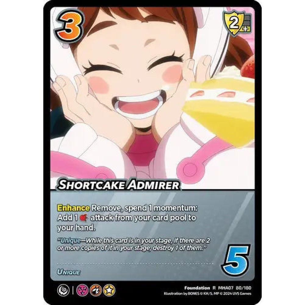 Shortcake Admirer, 80/180, R, UniVersus, MHA07 Girl Power
