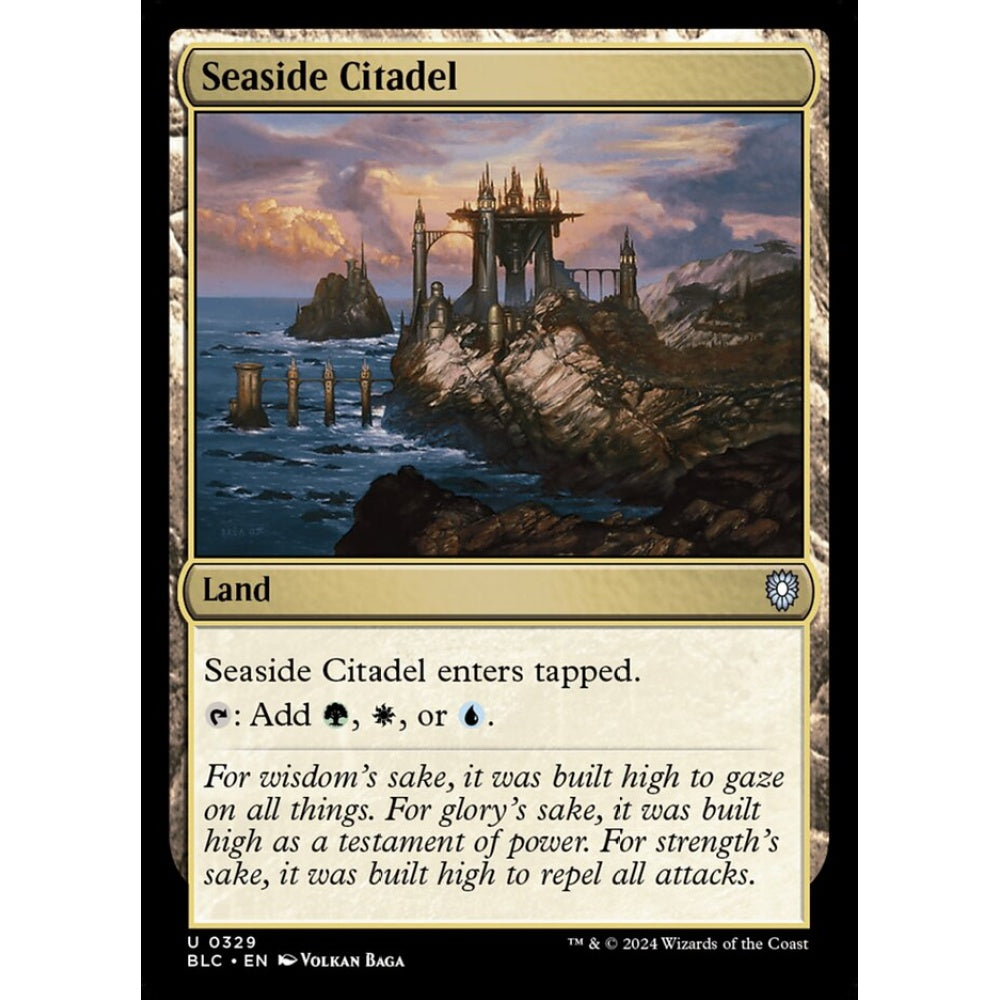 Seaside Citadel, 329, uncommon, Magic: The Gathering, Bloomburrow