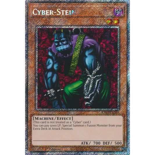 Cyber-Stein RA03-EN146 QCR Quarter Century Secret Rare Yu-Gi-Oh Quarter Century Bonanza in Art
