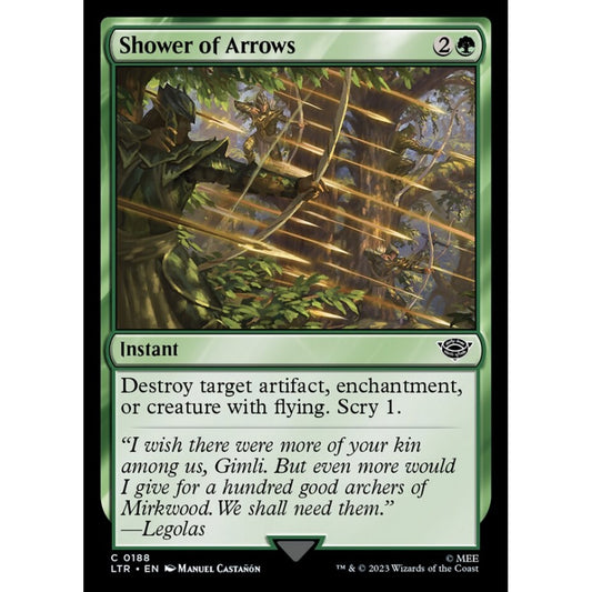 Shower of Arrows, common, 188, Magic the Gathering, The Lord of the Rings: Tales of Middle-earth