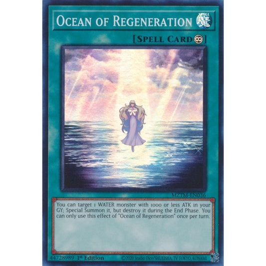 Ocean of Regeneration MZTM-EN036 Super Super Rare Yu-Gi-Oh Maze of the Master in Art
