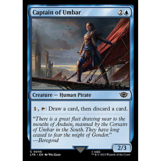 Captain of Umbar, common, 45, Magic the Gathering, The Lord of the Rings: Tales of Middle-earth