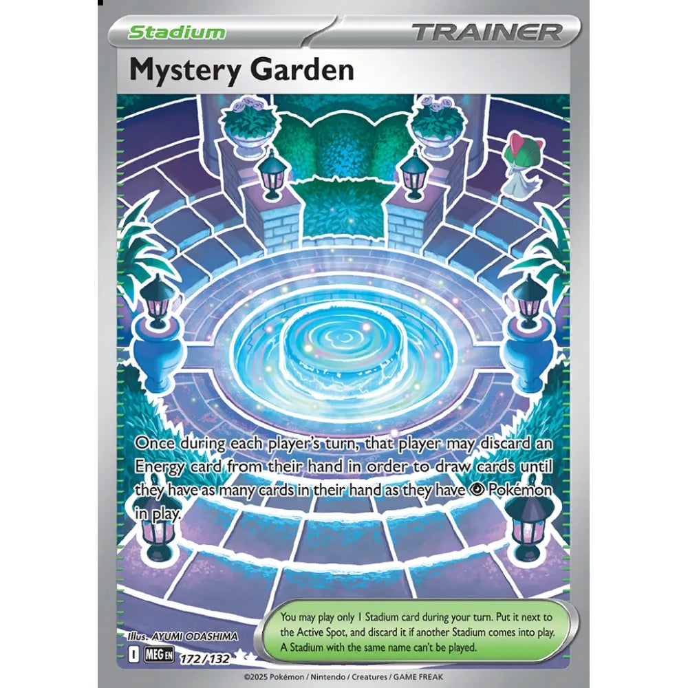 Mystery Garden Ultra Rare 172/132 Pokemon Card Game Mega Evolution