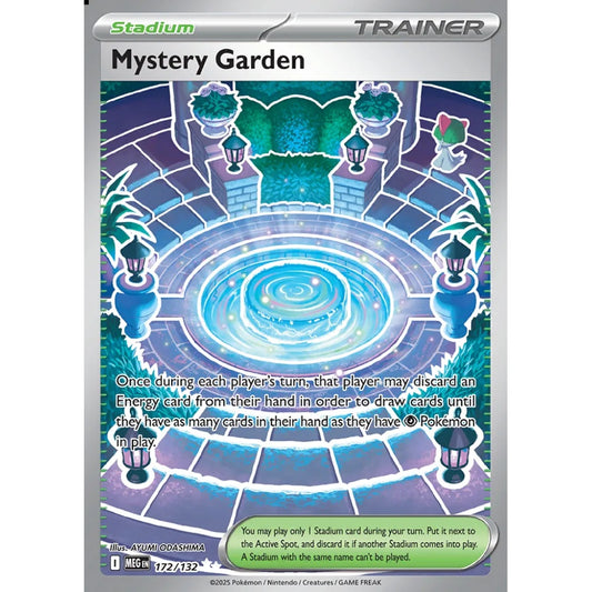 Mystery Garden Ultra Rare 172/132 Pokemon Card Game Mega Evolution