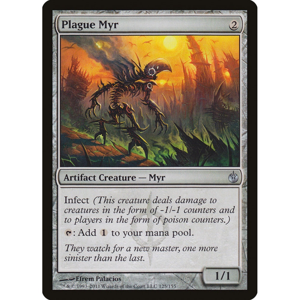 Plague Myr uncommon 125 Magic the Gathering Mirrodin Besieged