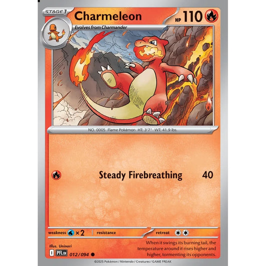 Charmeleon Common 012/094 Pokemon Card Game Phantasmal Flames