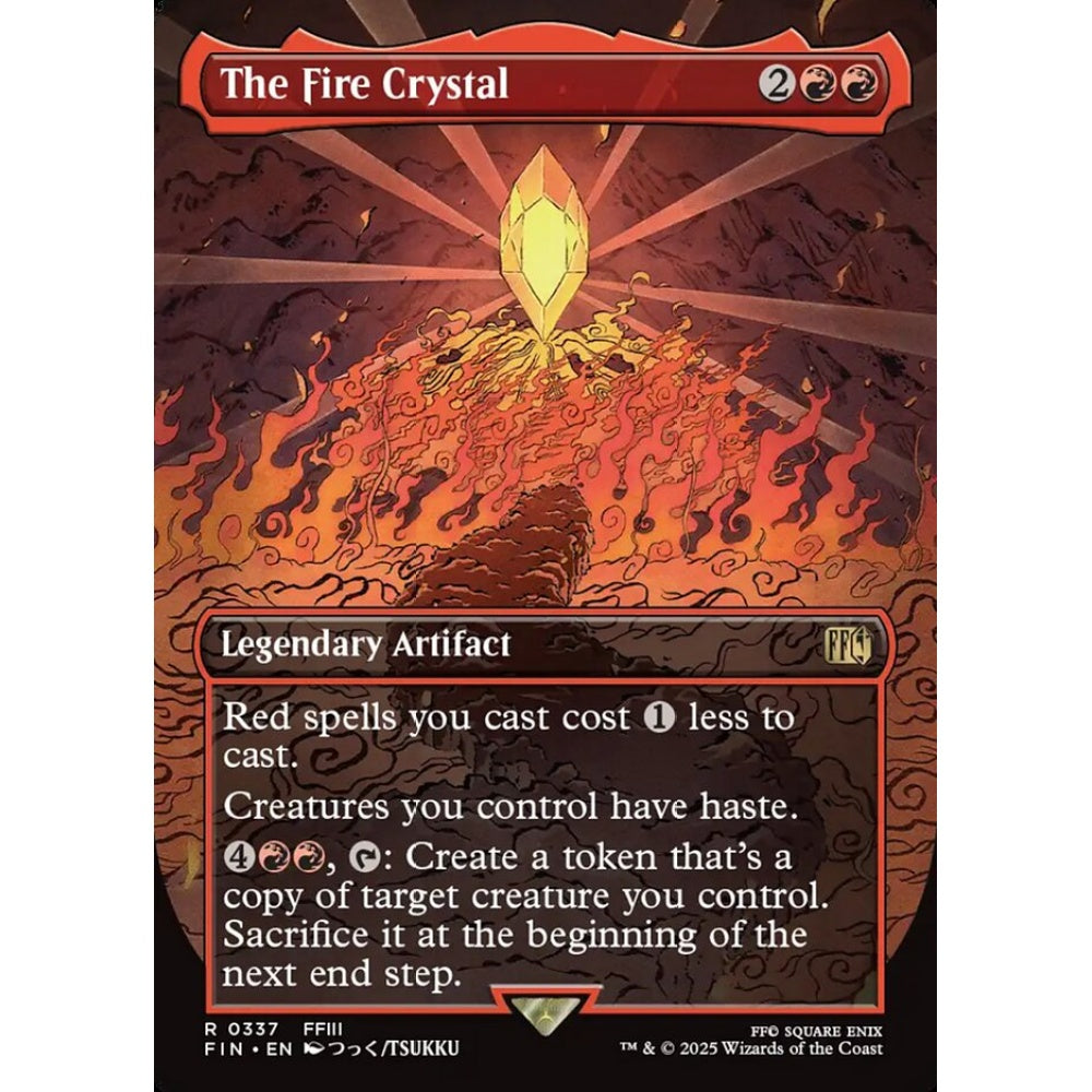 The Fire Crystal rare 337 Magic the Gathering Final Fantasy
