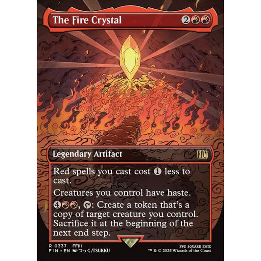 The Fire Crystal rare 337 Magic the Gathering Final Fantasy