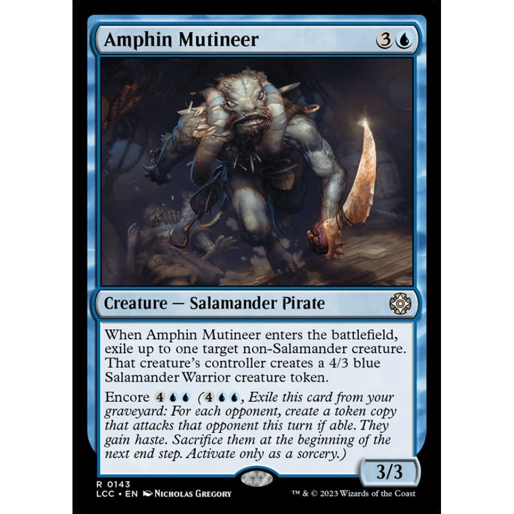 Amphin Mutineer, rare, 143, Magic the Gathering, The Lost Caverns of Ixalan Commander