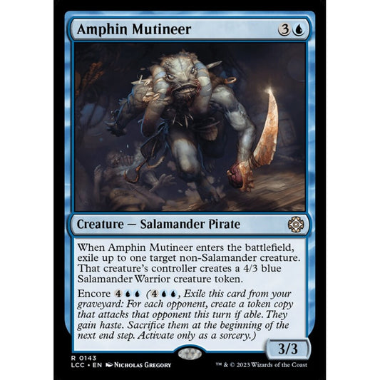 Amphin Mutineer, rare, 143, Magic the Gathering, The Lost Caverns of Ixalan Commander