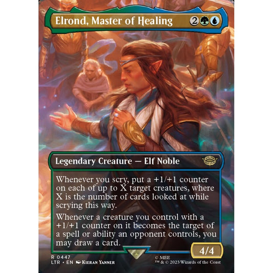 Elrond, Master of Healing, rare, 447, Magic the Gathering, The Lord of the Rings: Tales of Middle-earth