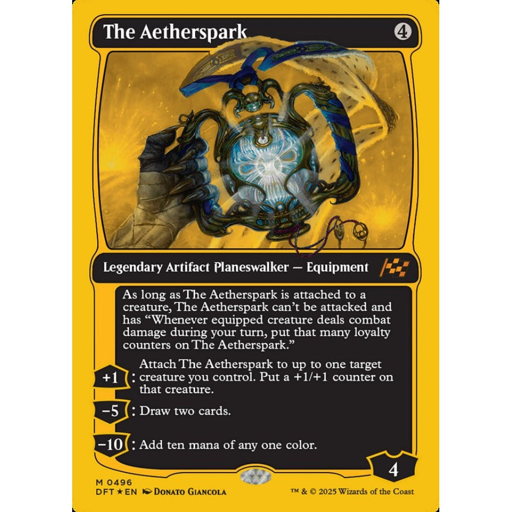 The Aetherspark, 496, mythic, Magic: The Gathering, Aetherdrift