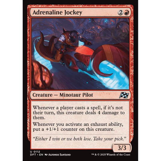 Adrenaline Jockey, 112, uncommon, Magic: The Gathering, Aetherdrift