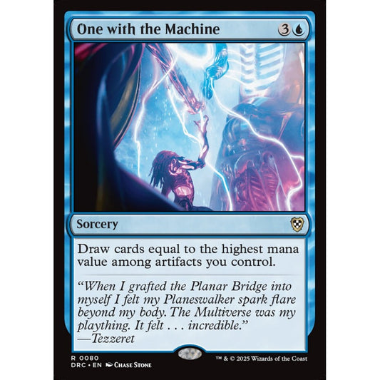 One with the Machine, 80, rare, Magic: The Gathering, Aetherdrift Commander