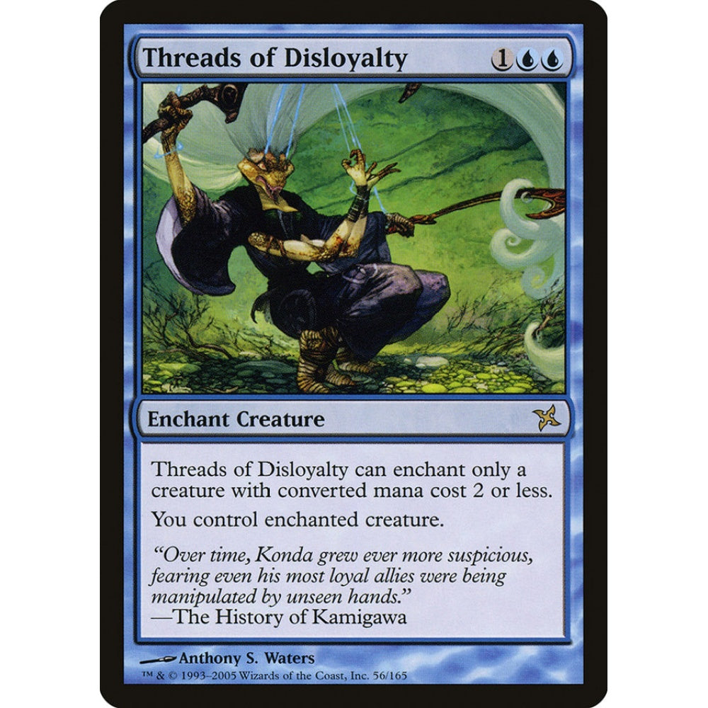 Threads of Disloyalty rare 56 Magic the Gathering Betrayers of Kamigawa