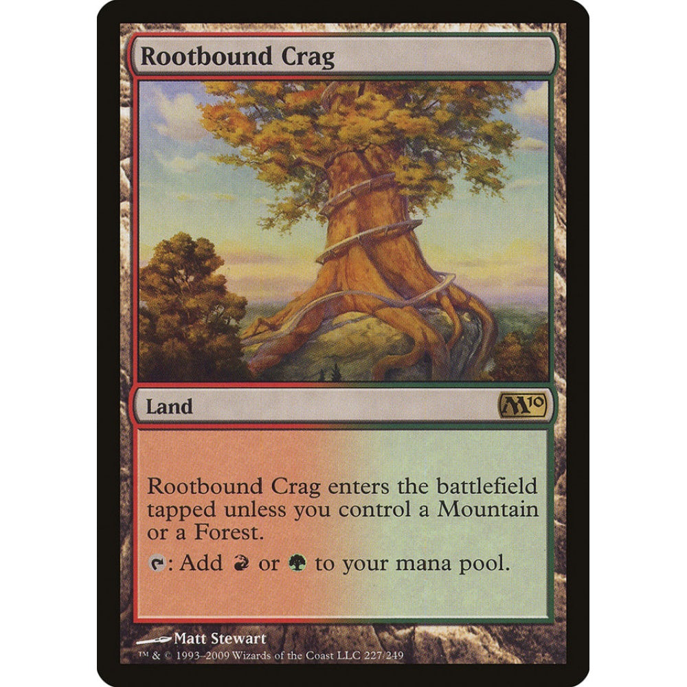 Rootbound Crag rare 227 Magic the Gathering Magic 2010