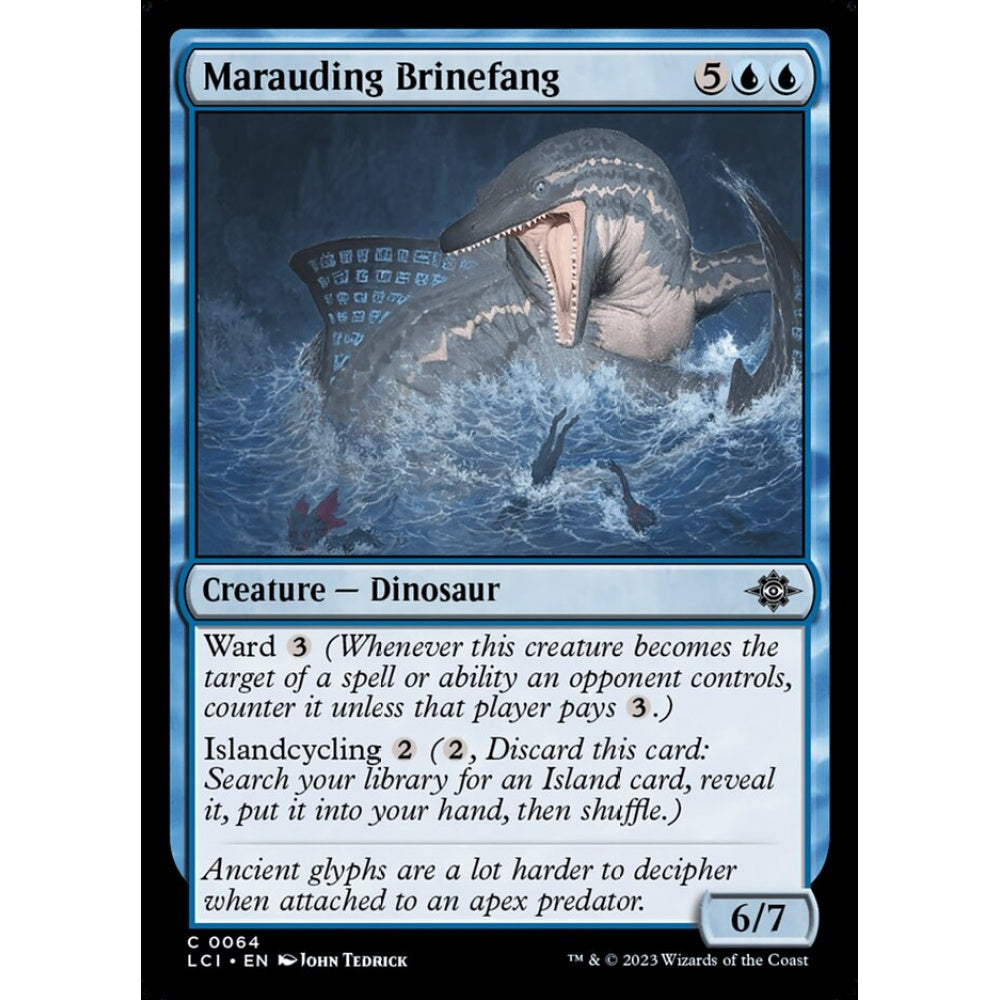 Marauding Brinefang common 64 Magic the Gathering The Lost Caverns of Ixalan